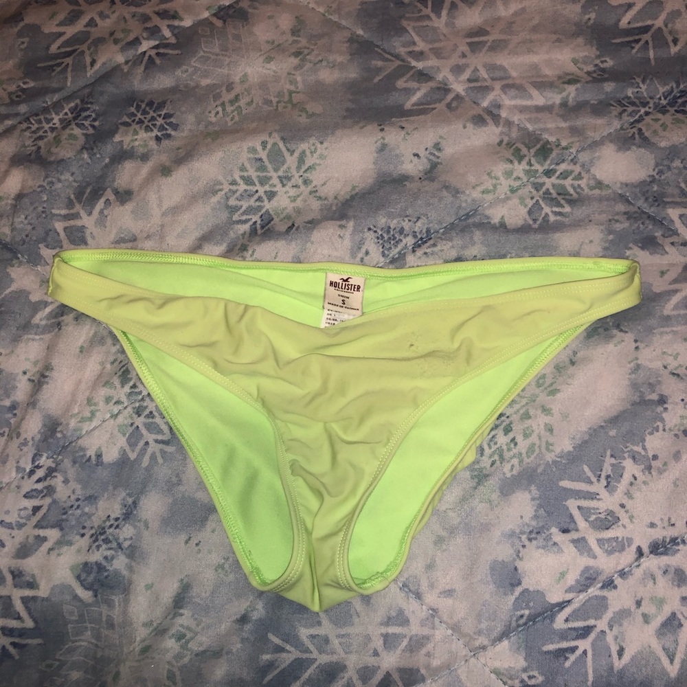 Lime green bikini bottom hollister
